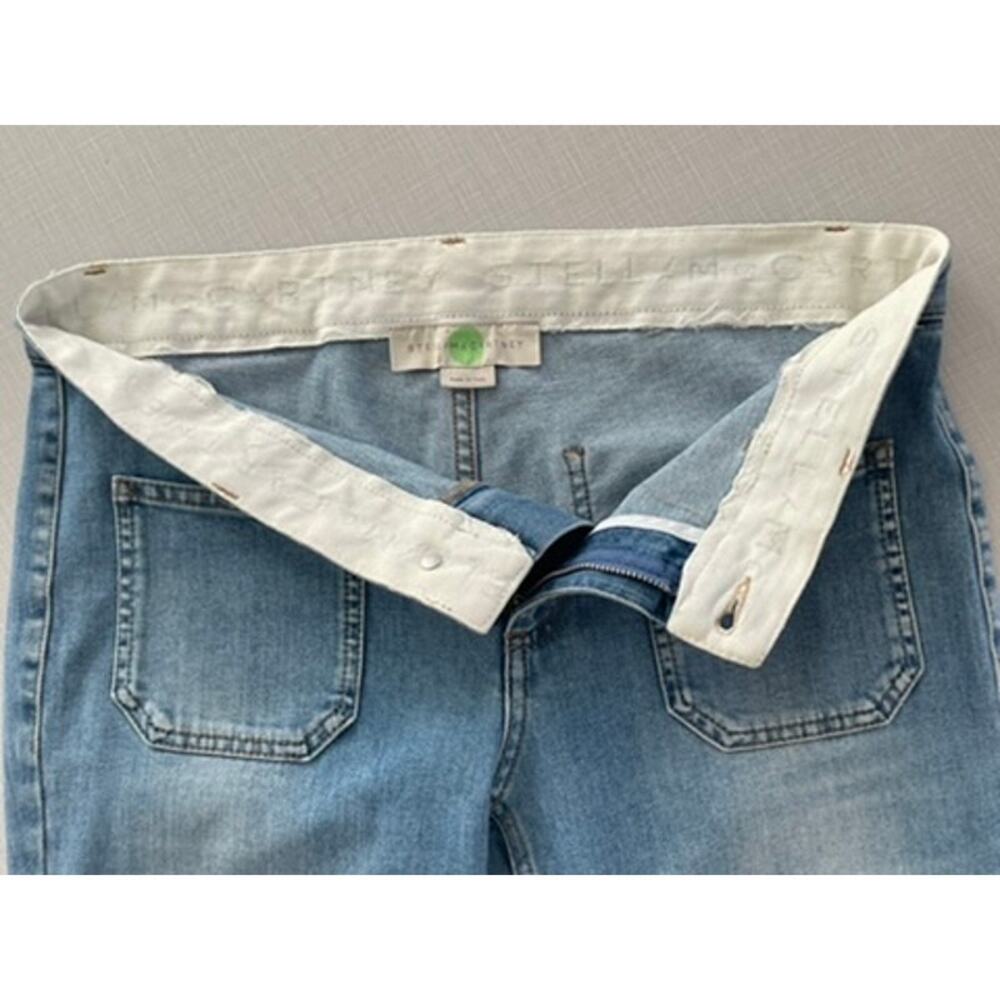 Stella McCartney Sz 29 The 70s Flare Jeans Light Wash Mid-Rise Stretch Designer - Picture 7 of 16